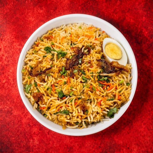 Chicken 65 Biryani.